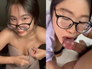 Nữ học sinh mút chim đá trứng cút điêu luyện